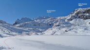 Dal Lej Nair 2454mt. la traccia di salita.