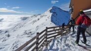 Vista da Cima Bianca 3018mt. ,la cresta da salire per raggiungere il M.Vallecetta .  