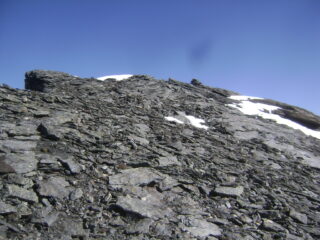 ultimi passi, ometto di vetta ormai in vista