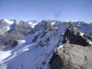 dalla vetta: Tete de Balme e Mont Avril