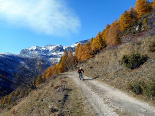 il panoramico traverso dopo aver abbandonato la strada per Chiotti
