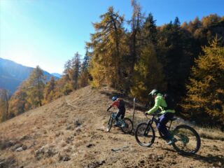 Partenza dal colle Verdet