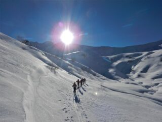 Nel vallone di salita