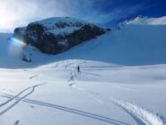 Alla base del bellissimo pendio nord 