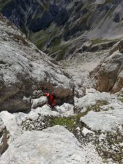 in salita nel canalone