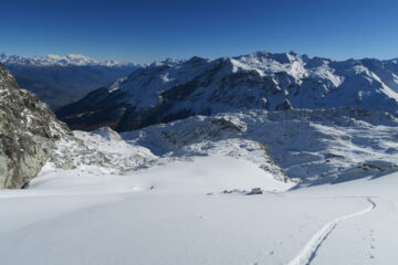 gli splendidi pendii che costeggiano lo Chateau Blanc
