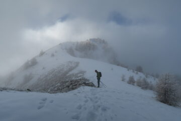 lungo la cresta verso la Cima Longhede
