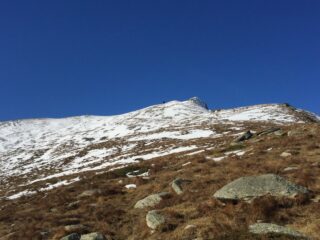 La neve inizia poco sopra il rifugio