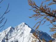 tra i larici dorati spunta la Vergia