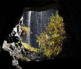 All'interno della galleria.