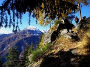 Sul sentiero dopo l'Alpe Gorta.