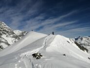 La cimetta al di sotto delle Val Loga, da cui scendere su di un bel pendio.