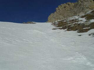 Pendio verso l'ultima rampa