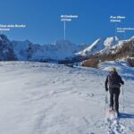 Finalmente all'orizzonte appare il P.zo Olano e P.zo dei Galli, le nostre mete di oggi.