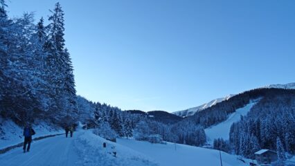 Tratto iniziale che sale dalla Val Palot.