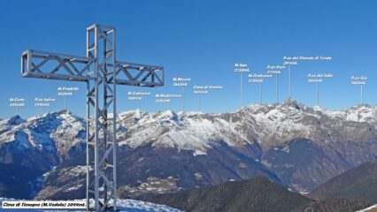 Arriviamo sulla Cima di Timogno.
