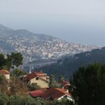 Oneglia nel pomeriggio , da sopra Sant'Agata