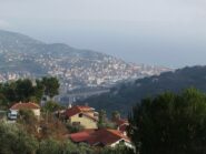 Oneglia nel pomeriggio , da sopra Sant'Agata
