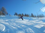 discesa su bella neve