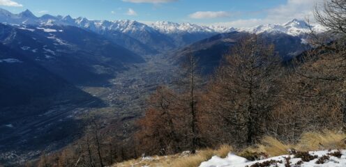vista su Aosta