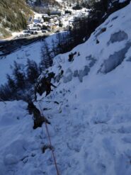 Primo tiro da sosta superiore