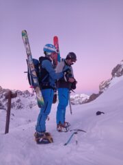 Sulla Forcellina al tramonto