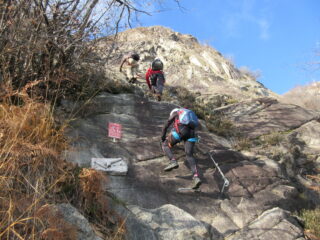Attacco della ferrata