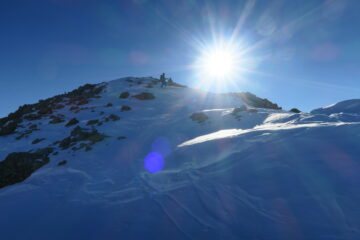 prima parte di discesa su neve moooolto ventata