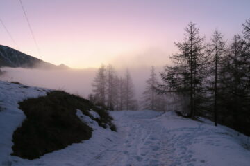 poco sopra Eternod uscito dalla nebbia