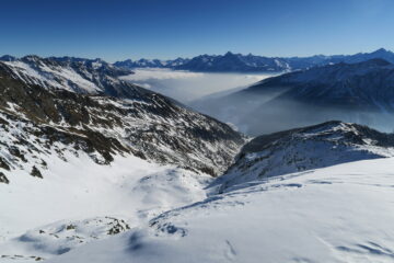 il vallone di discesa un pochino più bianco