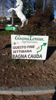 Alla rotonda a Cavaglià un segnavia che non si può ignorare