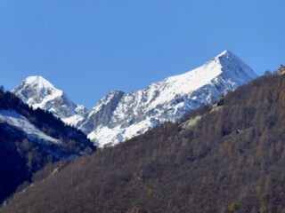 Mont Delà e Mont Glacier dal termine della ferrata.