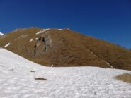 Al centro la Punta Marlatea vista da sotto