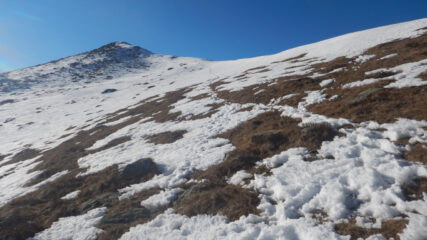Ultima parte innevata verso la cima