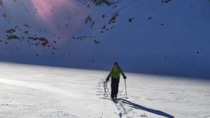 La dolce luce meridiana ci accarezza nella sezione fondistica