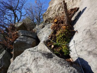 Il nuovo mancorrente per salire in sicurezza ai tiri di sx