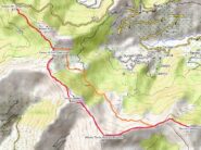 Percorso (rosso l'andata)