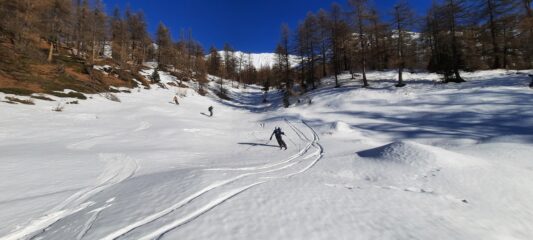 nelle radure neve ancora discreta