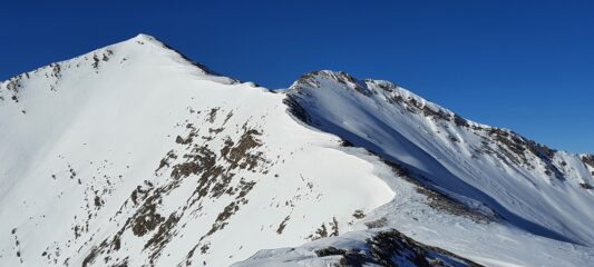 la cima vista dalla cresta finale
