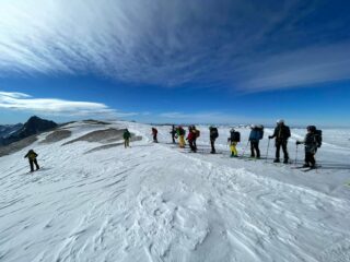 Al Col de la Lauze pronti per la discesa