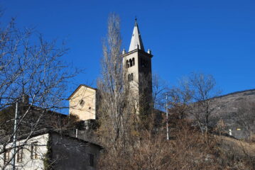 La Chiesa di Diemoz scendendo verso Chambave