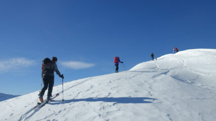 Arrivo in cima