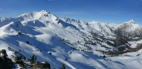 Spettacolo dal Monte Gimont allo Chaberton
