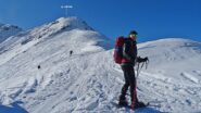 Sotto il pendio che porta sull'anticima 2767mt.