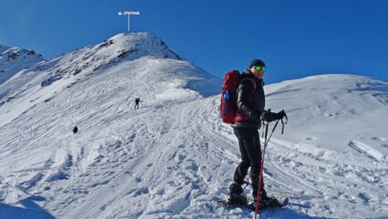 Sotto il pendio che porta sull'anticima 2767mt.