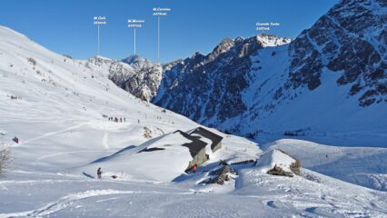 Tza de Flassin 2250mt. e Vallone di Flassin.
