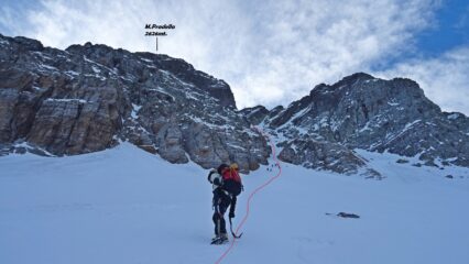 Alla base del canale.