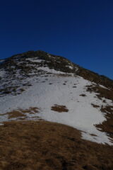 Salita al monte dal colle (vista dell' anticima)