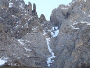 Il couloir visto dalla strada al ritorno