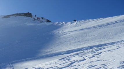 Arrivo in cima